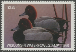 Show details for 1990 Wisconsin Duck Stamp  MNH VF Picture of 1990 Wisconsin Duck Stamp  MNH VF