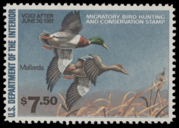Picture of RW47 1980 Duck Stamp  MNH F-VF